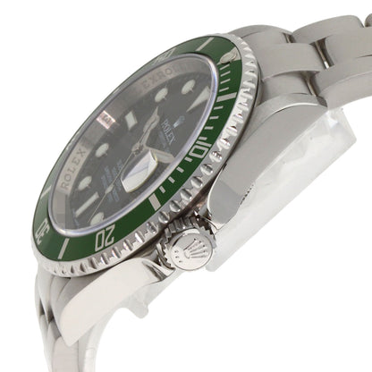 ROLEX ロレックス 16610 サブマリーナ デイト グリーンサブ 腕時計 SS メンズ 中古