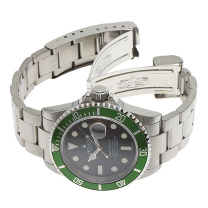 ROLEX ロレックス 16610 サブマリーナ デイト グリーンサブ 腕時計 SS メンズ 中古