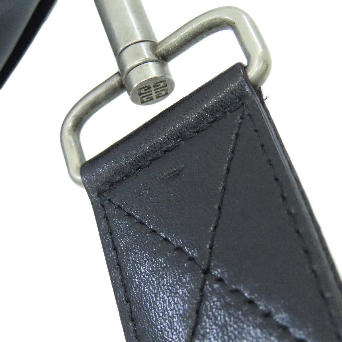 GIVENCHY ジバンシー ロゴ ショルダーバッグ レザー レディース 中古