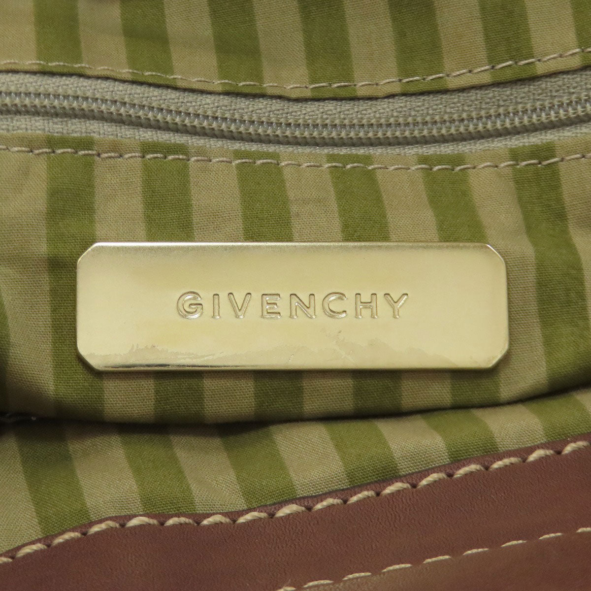 GIVENCHY ジバンシー ロゴ トートバッグ レザー レディース 中古