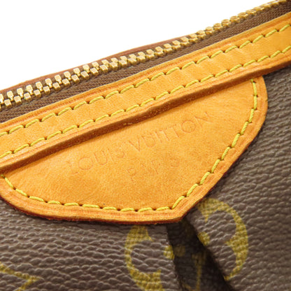LOUIS VUITTON ルイヴィトン M40145 パレルモPM トートバッグ モノグラムキャンバス レディース 中古