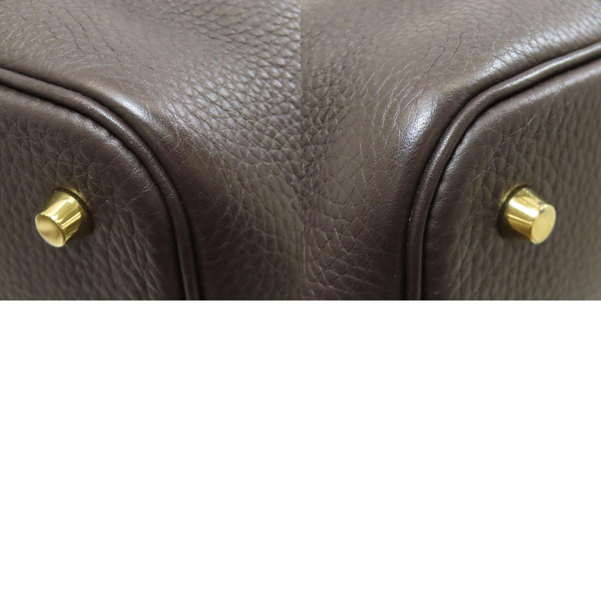 HERMES エルメス ピコタンロックMM ゴールド金具 ハンドバッグ トリヨン レディース 中古