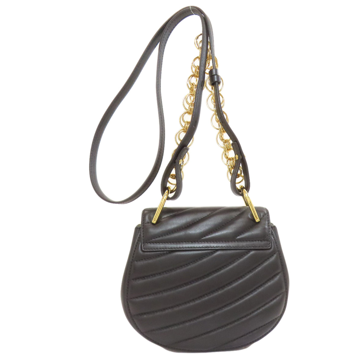 CHLOE クロエ ドリュー ビジュー 2WAY ショルダーバッグ カーフ レディース 中古