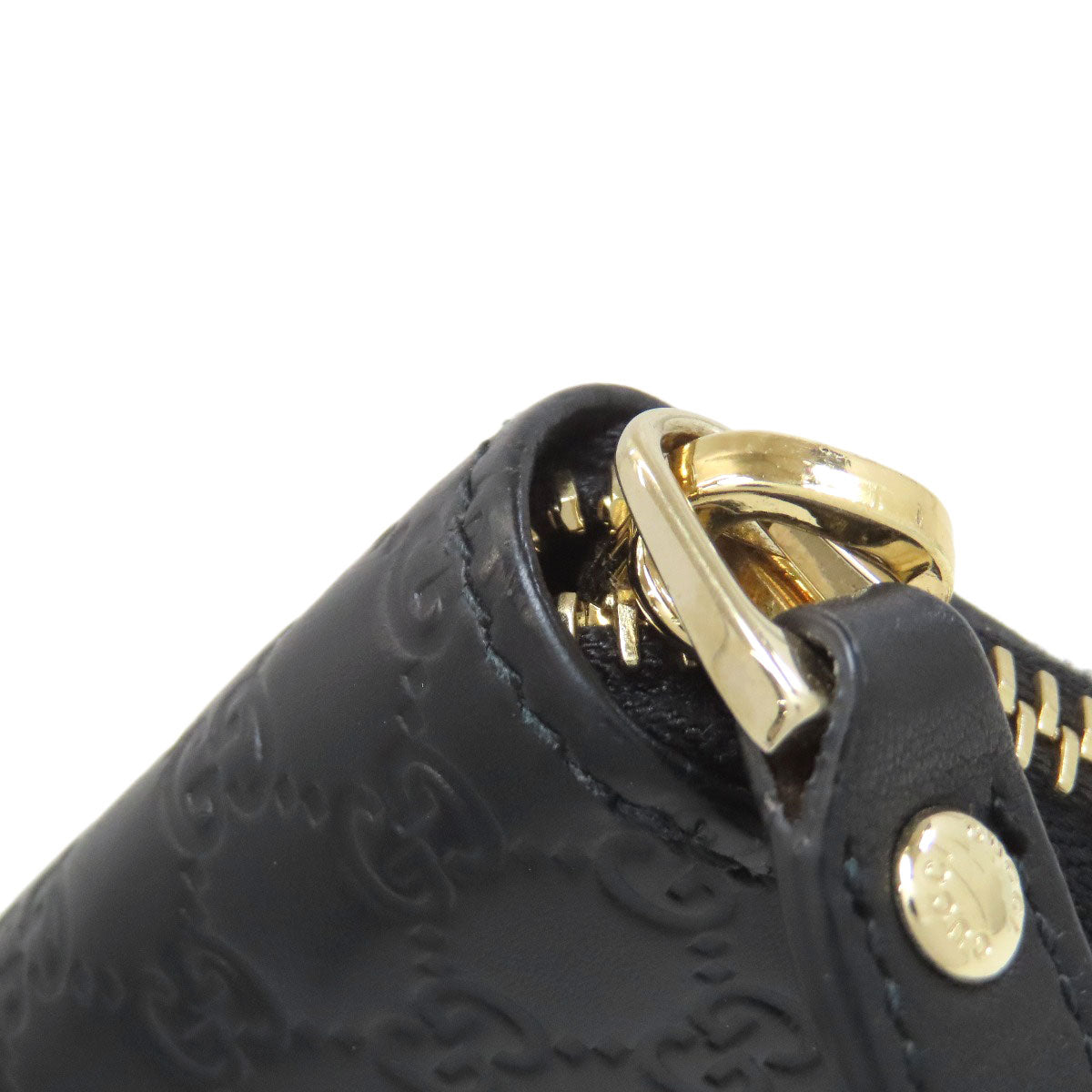 GUCCI グッチ 544249 GGシグネチャー シマ カードケース PVC レディース 中古