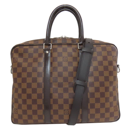 LOUIS VUITTON ルイヴィトン N41466 ポルトドキュマン ヴォワヤージュPM PDV ビジネスバッグ ダミエキャンバス レディース 中古