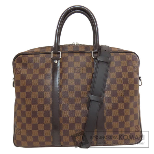 LOUIS VUITTON ルイヴィトン N41466 ポルトドキュマン ヴォワヤージュPM PDV ビジネスバッグ ダミエキャンバス レディース 中古