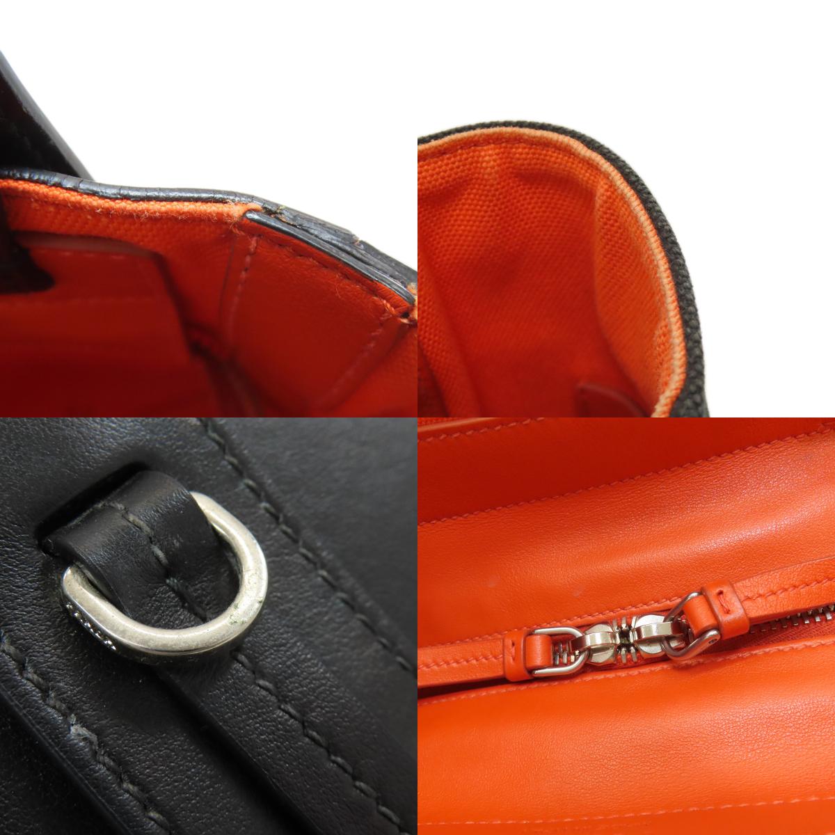 PRADA プラダ ウーヴェルチュール ハンドバッグ キャンバス レディース 中古