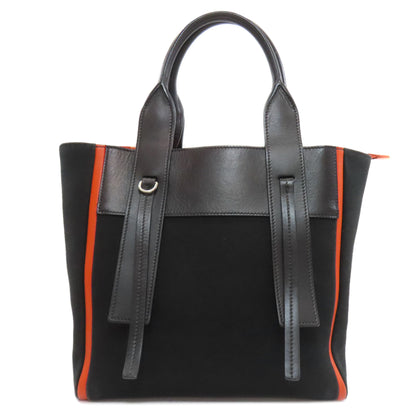 PRADA プラダ ウーヴェルチュール ハンドバッグ キャンバス レディース 中古