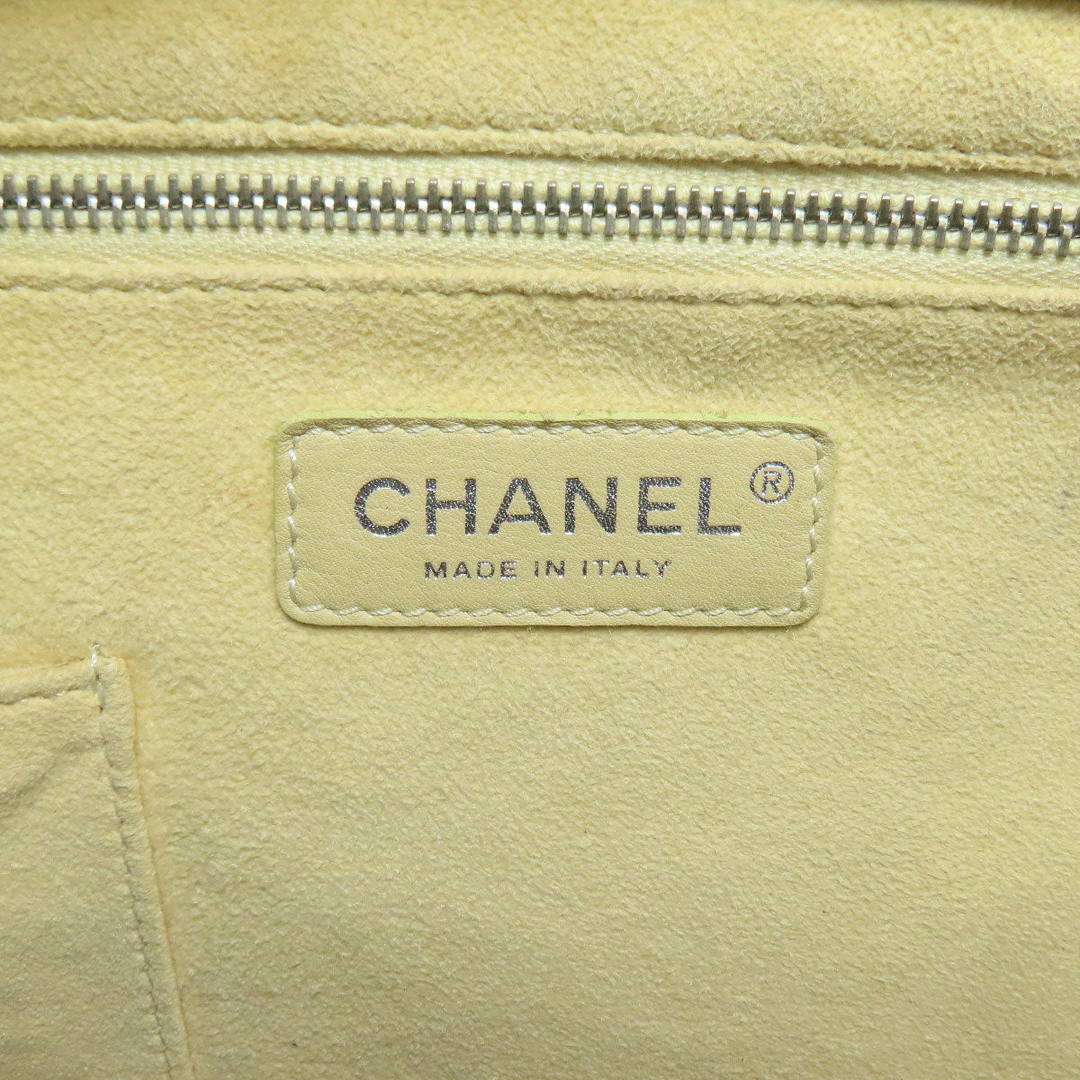 CHANEL シャネル パンチング ココマーク シルバー金具 ハンドバッグ エナメル レディース 中古