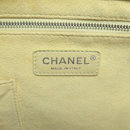 CHANEL シャネル パンチング ココマーク シルバー金具 ハンドバッグ エナメル レディース 中古