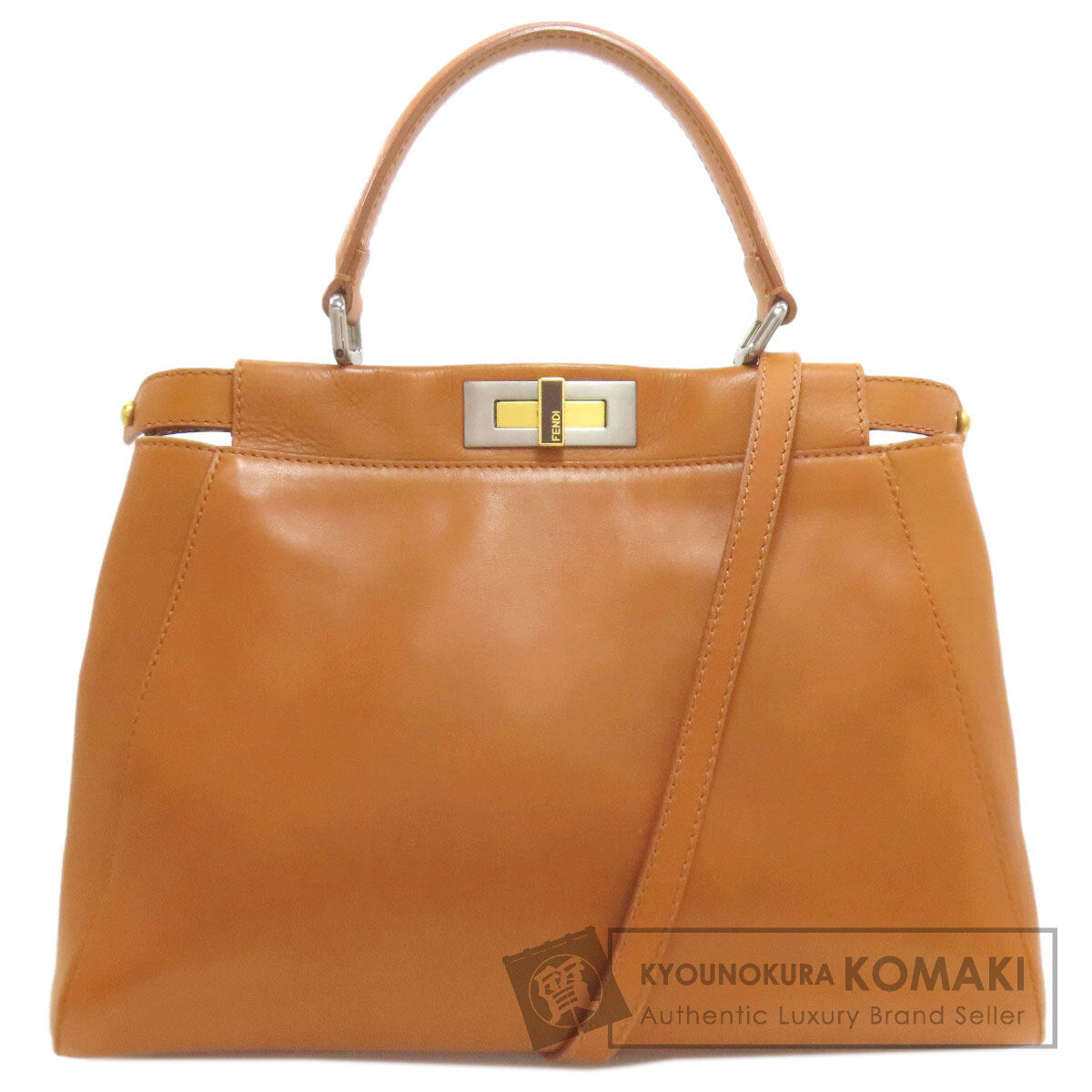 FENDI フェンディ ピーカブー 2WAY ハンドバッグ カーフ レディース 中古