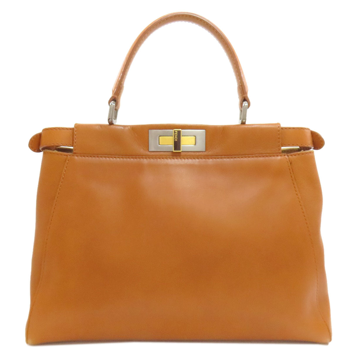 FENDI フェンディ ピーカブー 2WAY ハンドバッグ カーフ レディース 中古