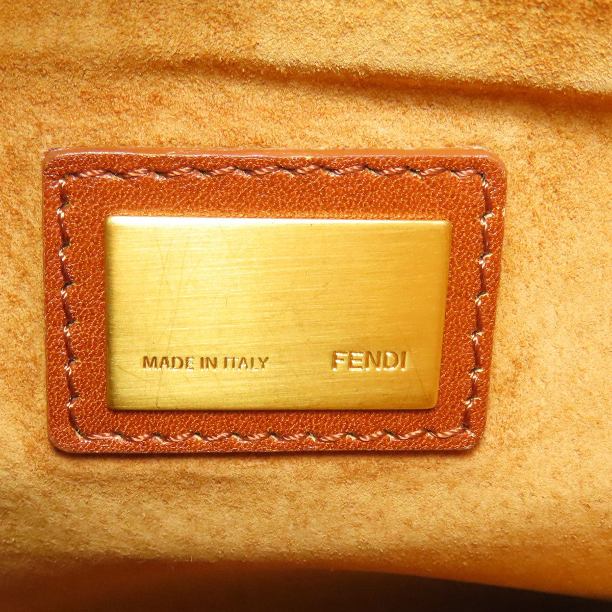 FENDI フェンディ ピーカブー 2WAY ハンドバッグ カーフ レディース 中古