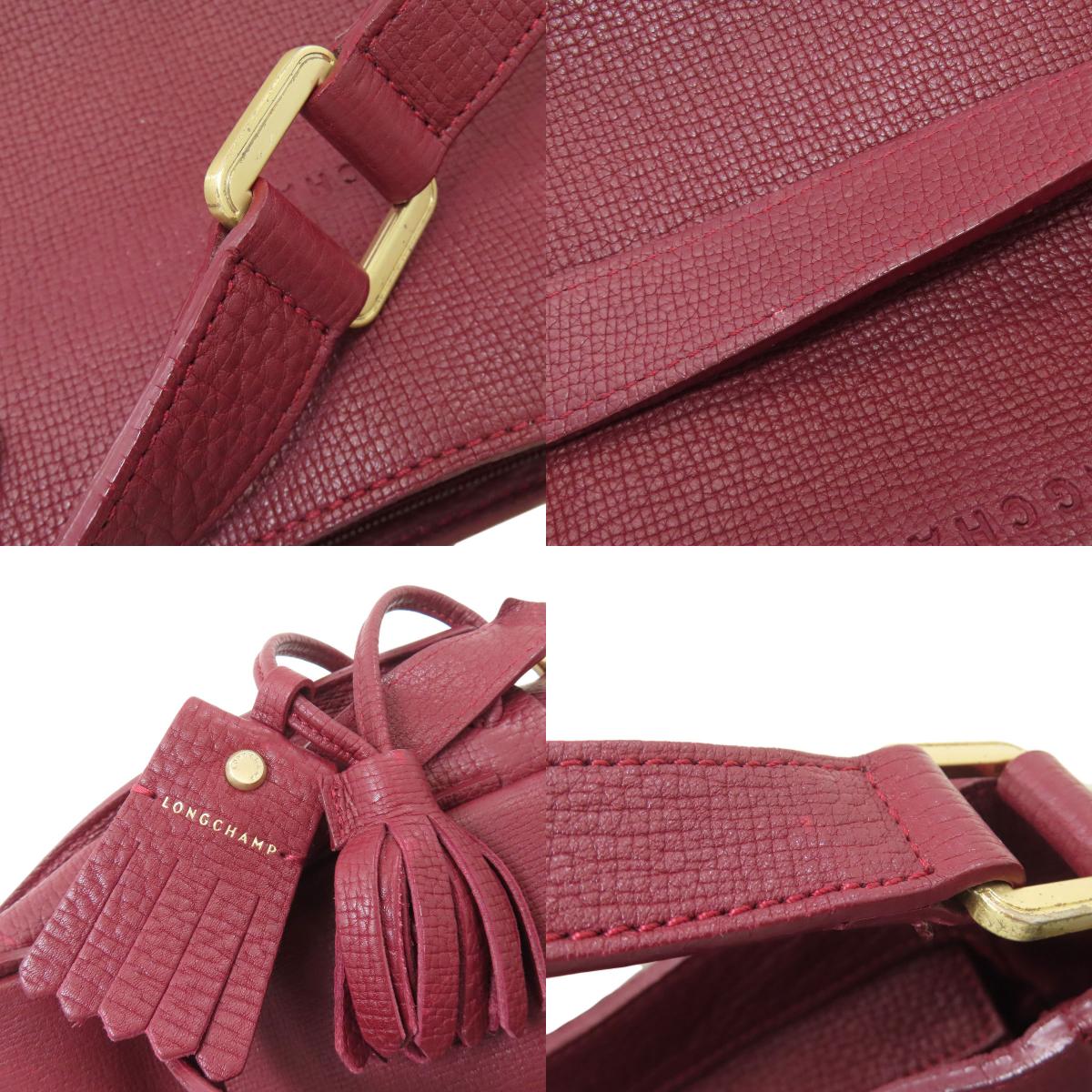 Longchamp ロンシャン ワンショルダー ショルダーバッグ レザー レディース 中古