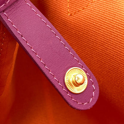 Longchamp ロンシャン ストライプ トートバッグ キャンバス レディース 中古
