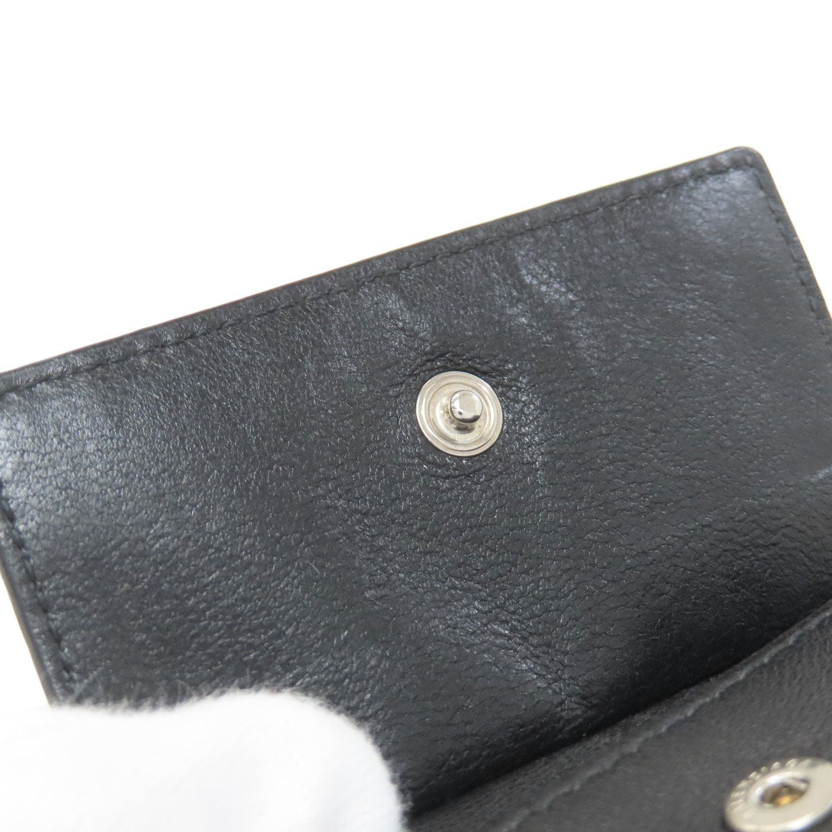BALENCIAGA バレンシアガ 594315 ロゴ 二つ折り財布（小銭入れあり） レザー メンズ 中古