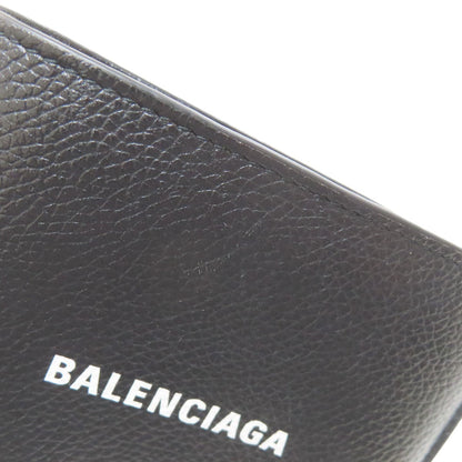BALENCIAGA バレンシアガ 594315 ロゴ 二つ折り財布（小銭入れあり） レザー メンズ 中古
