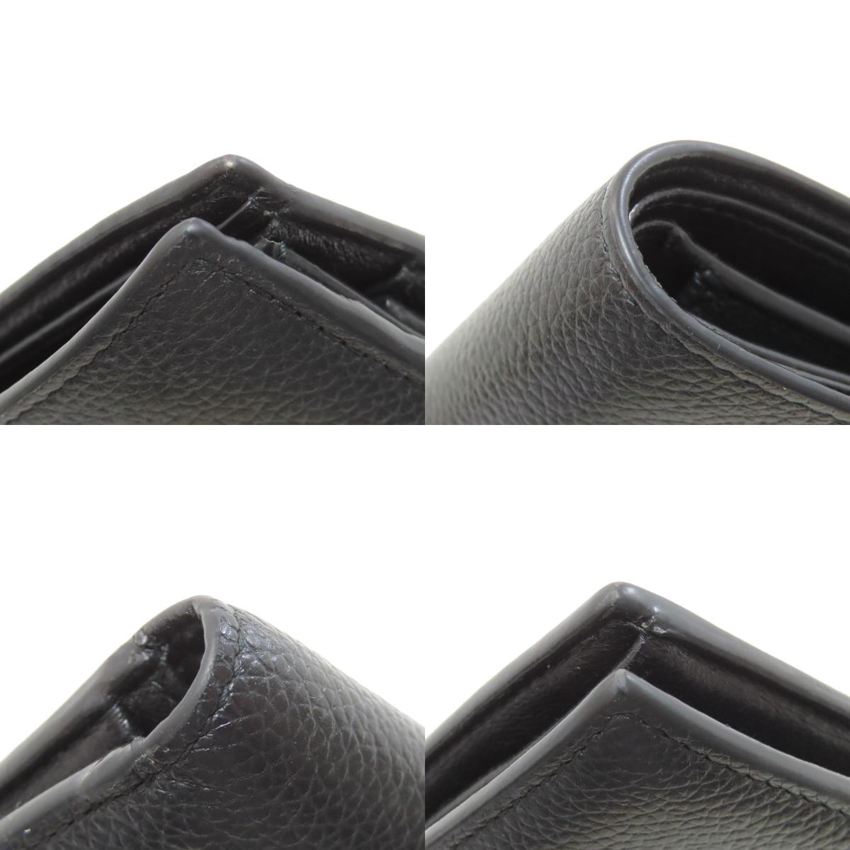 BALENCIAGA バレンシアガ 594315 ロゴ 二つ折り財布（小銭入れあり） レザー メンズ 中古