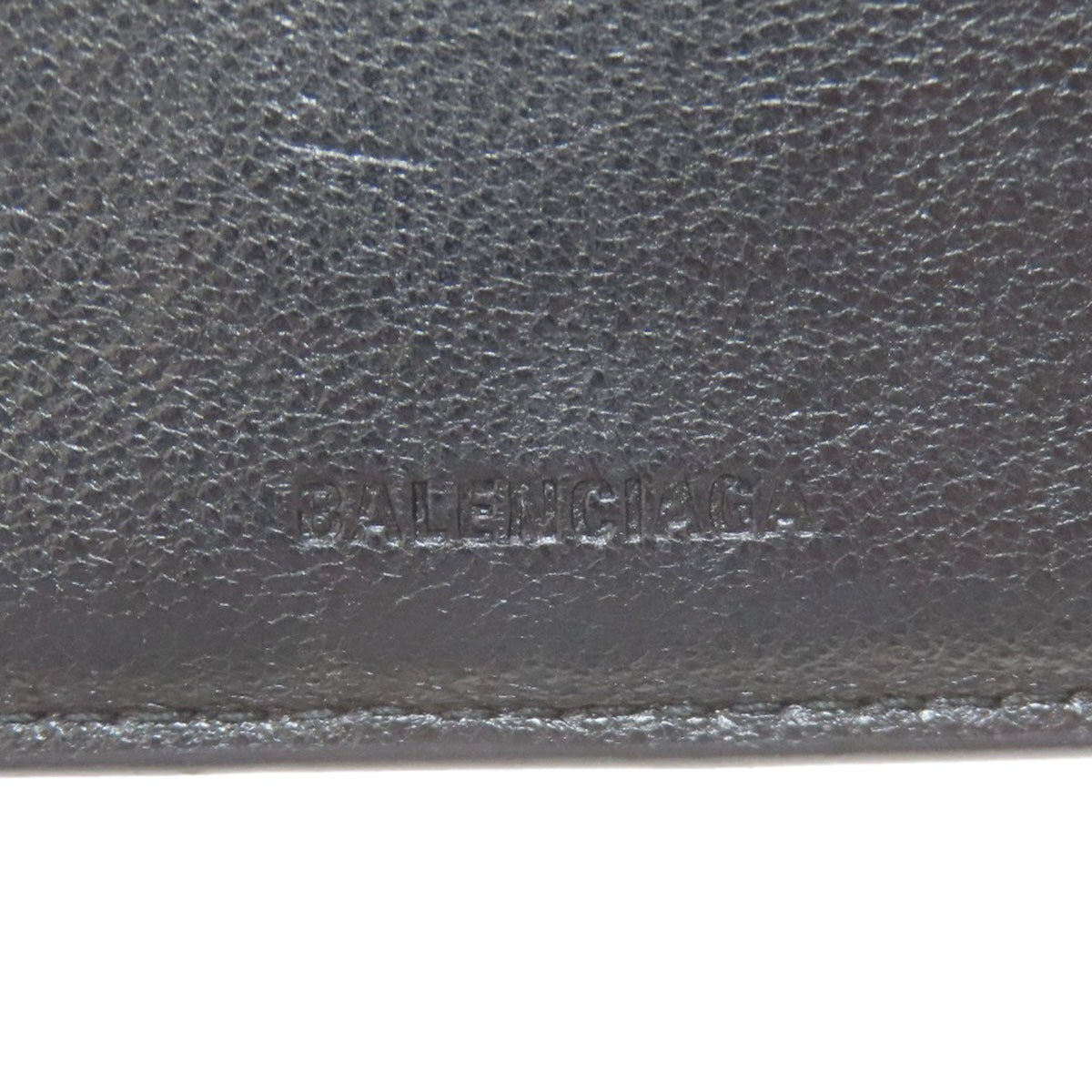 BALENCIAGA バレンシアガ 594315 ロゴ 二つ折り財布（小銭入れあり） レザー メンズ 中古