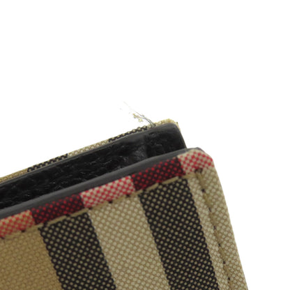 BURBERRY バーバリー チェーンウォレット バーバリーチェック コインケース ナイロン レディース 中古