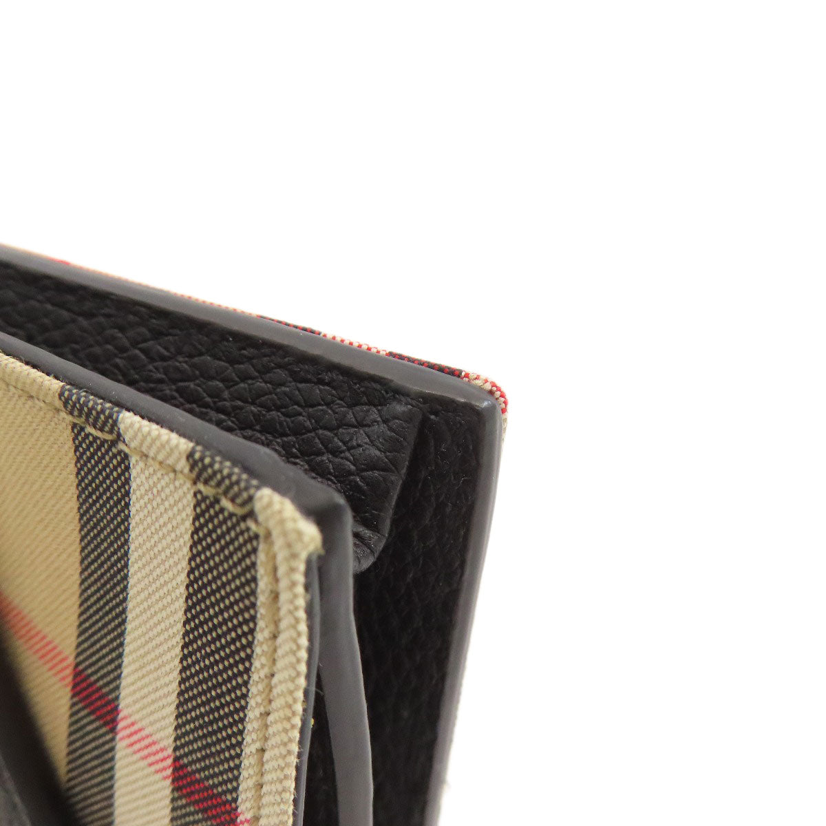 BURBERRY バーバリー チェーンウォレット バーバリーチェック コインケース ナイロン レディース 中古