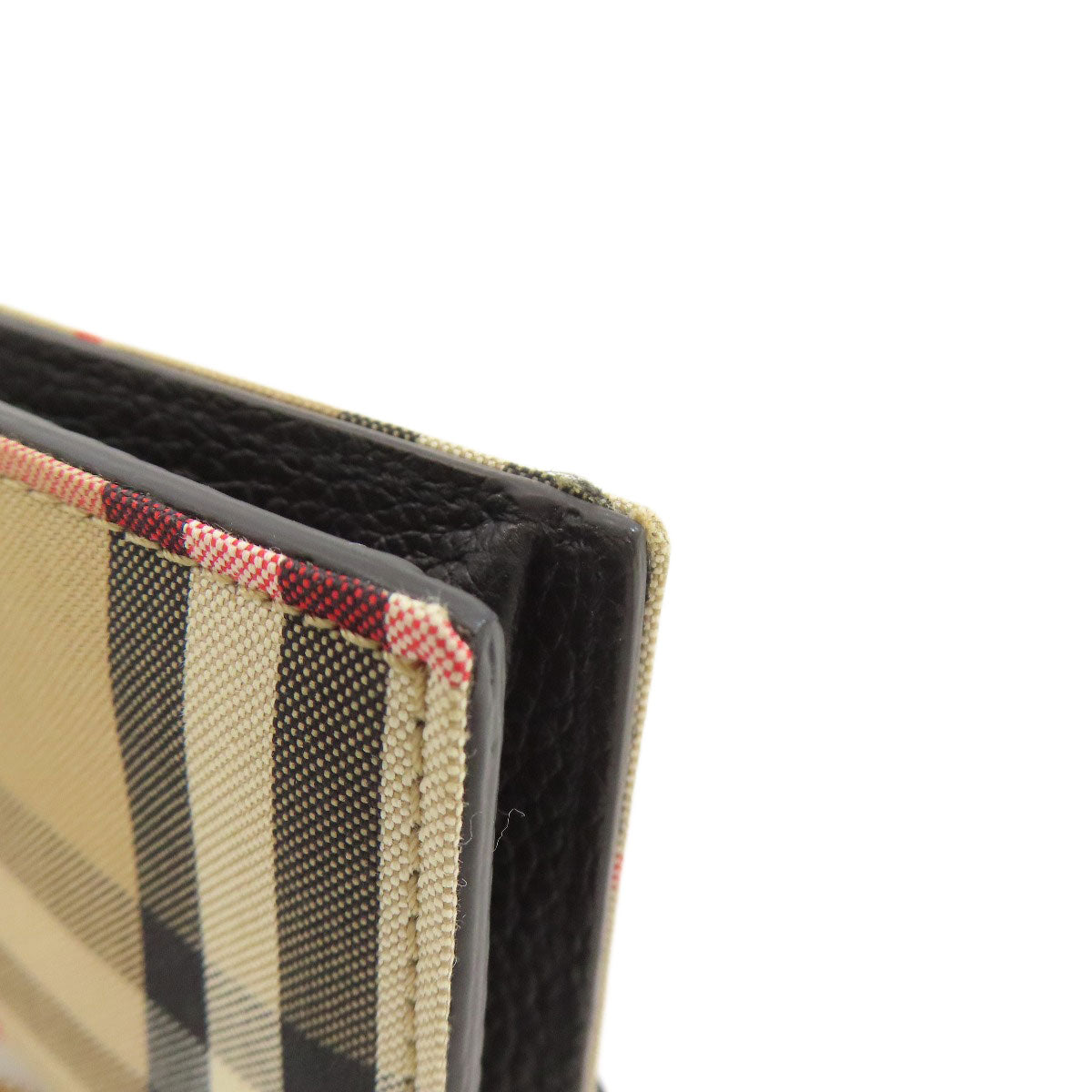 BURBERRY バーバリー チェーンウォレット バーバリーチェック コインケース ナイロン レディース 中古