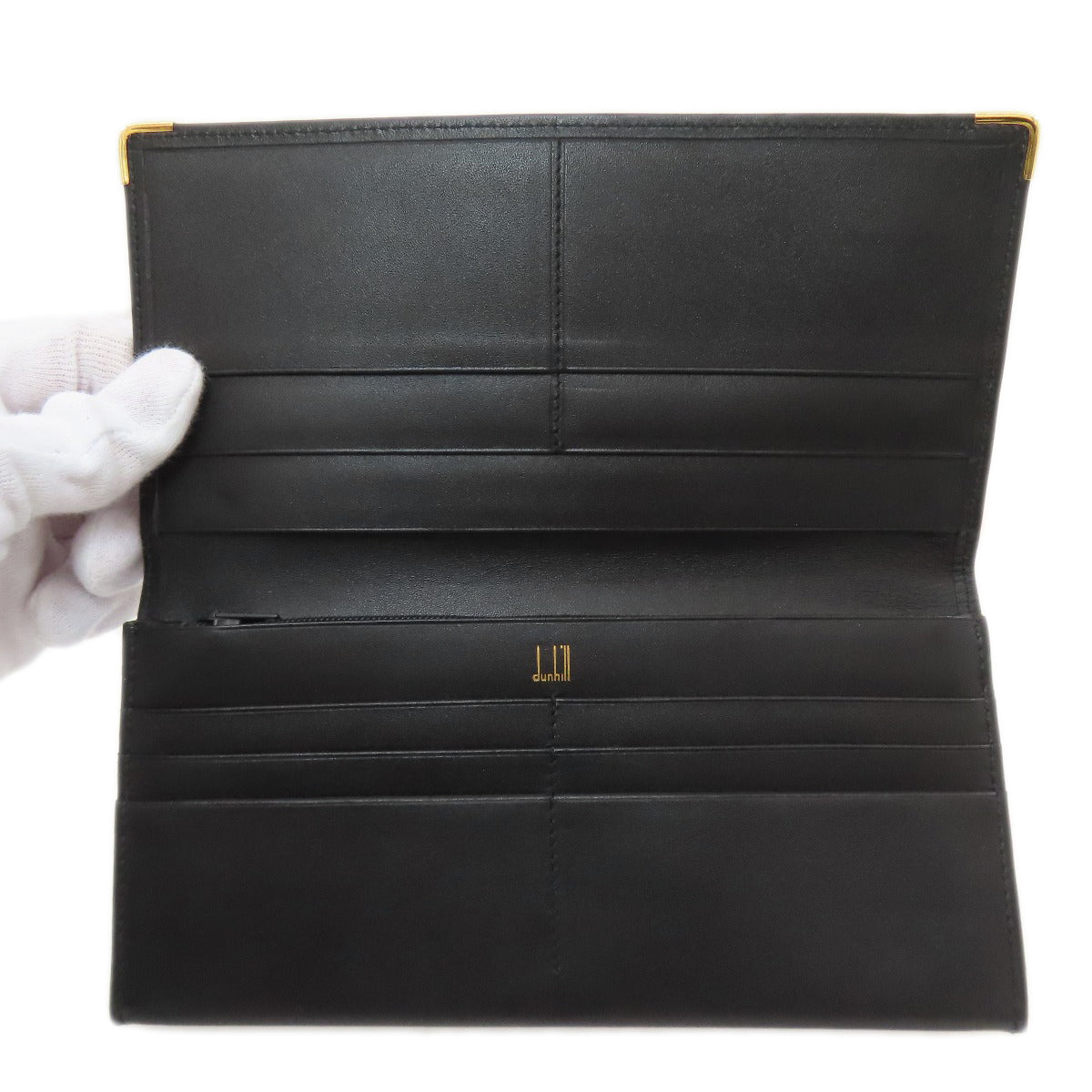 Dunhill ダンヒル ロゴ 長財布（小銭入れあり） レザー メンズ 中古