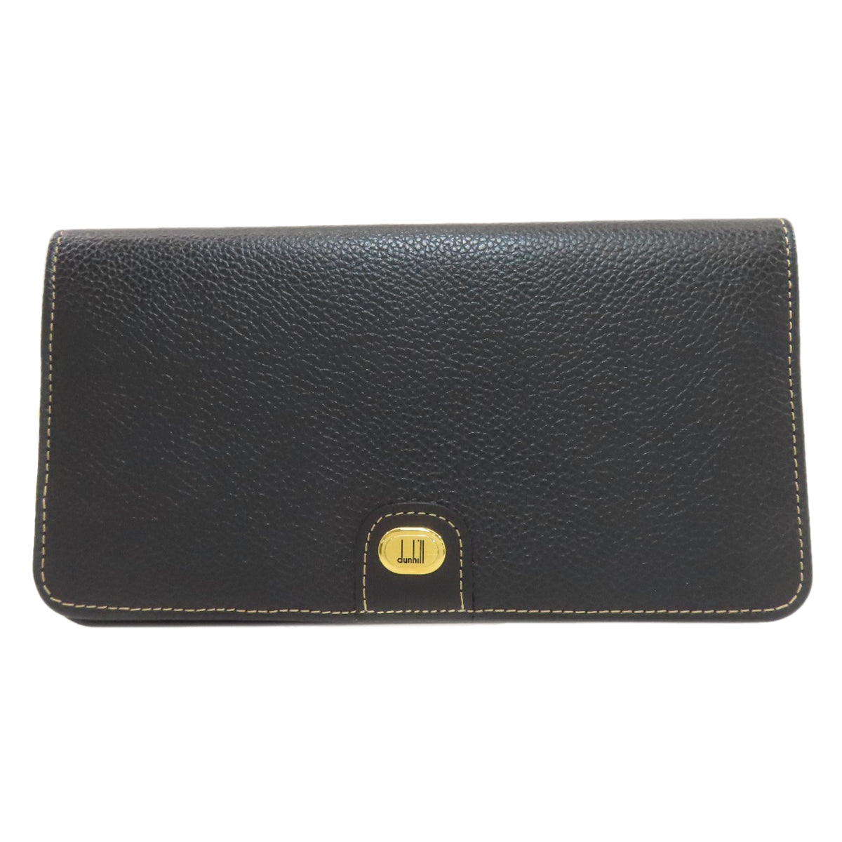 Dunhill ダンヒル ロゴ 長財布（小銭入れなし） レザー レディース 中古