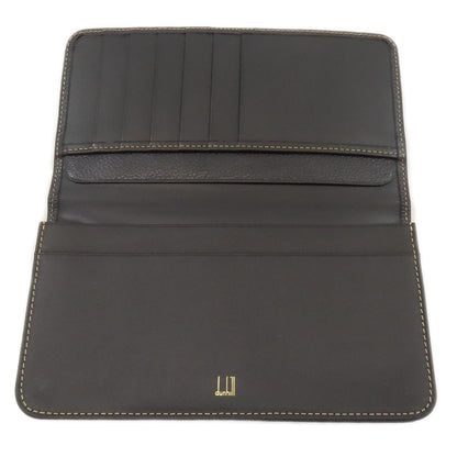 Dunhill ダンヒル ロゴ 長財布（小銭入れなし） レザー レディース 中古