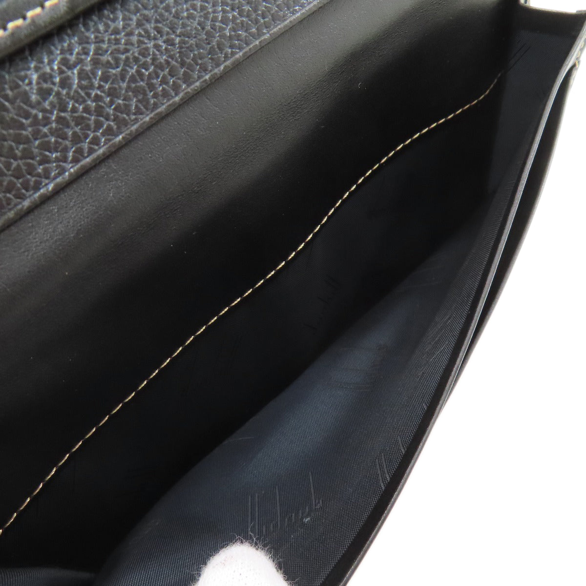 Dunhill ダンヒル ロゴ 長財布（小銭入れなし） レザー レディース 中古