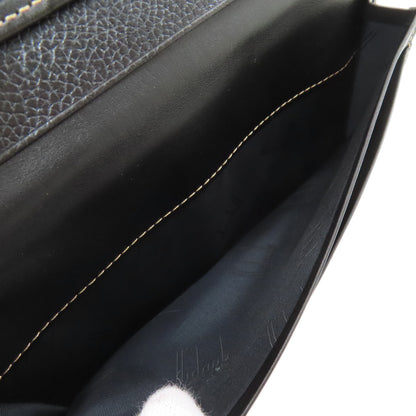 Dunhill ダンヒル ロゴ 長財布（小銭入れなし） レザー レディース 中古