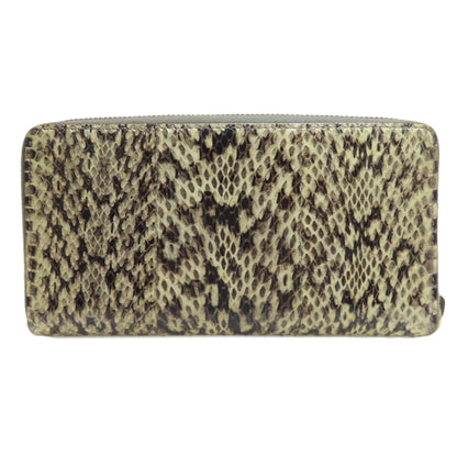 GUCCI グッチ 476069 クイーンマーガレット　ビー 長財布（小銭入れあり） パイソン レディース 中古