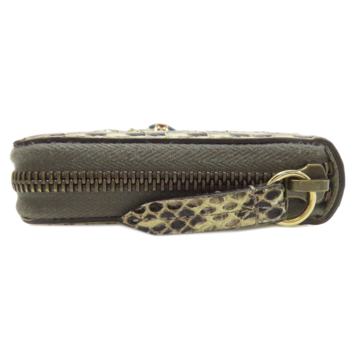 GUCCI グッチ 476069 クイーンマーガレット　ビー 長財布（小銭入れあり） パイソン レディース 中古