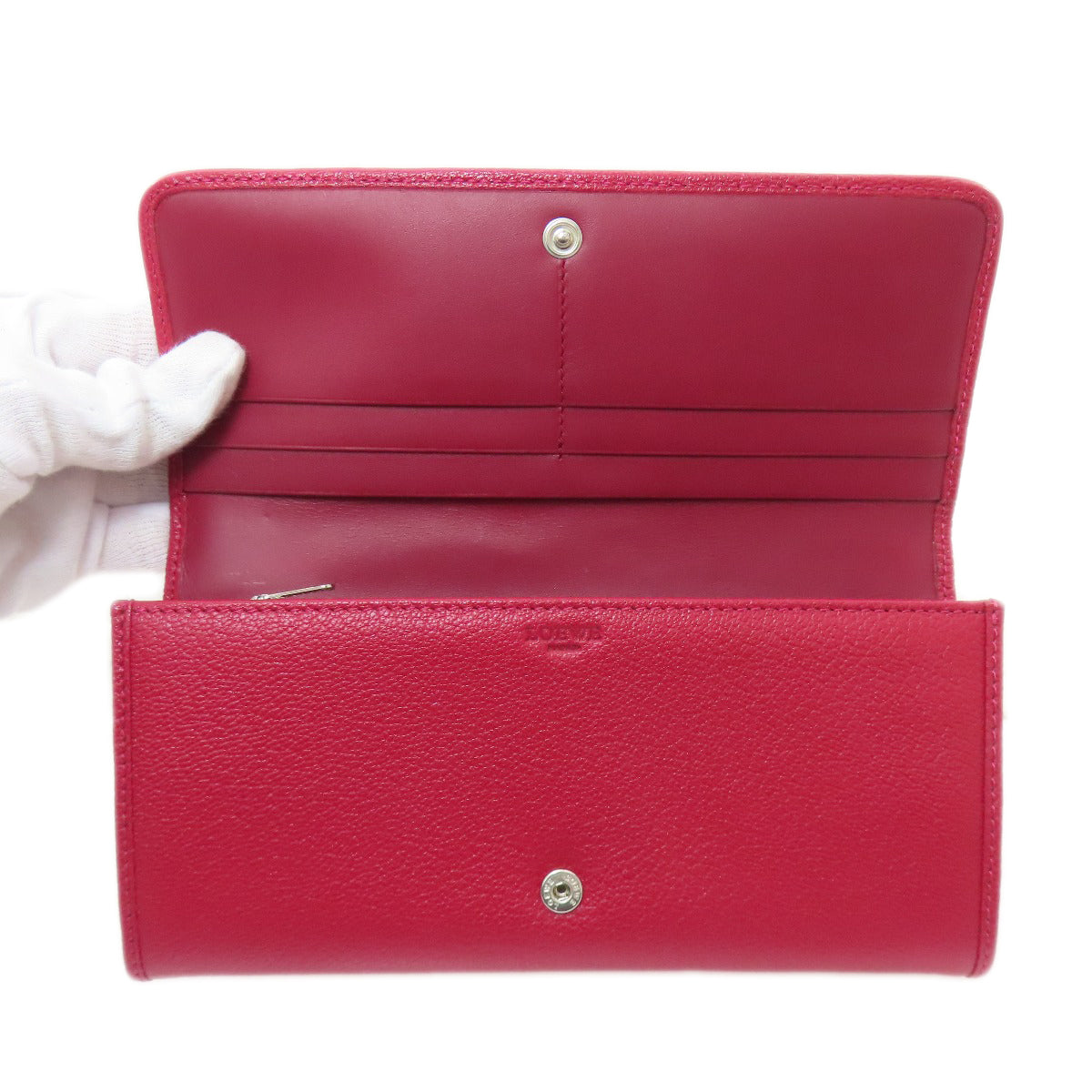 LOEWE ロエベ アナグラム 長財布（小銭入れあり） カーフ レディース 中古