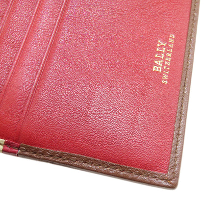 BALLY バリー バリーストライプ 二つ折り財布（小銭入れあり） レザー レディース 中古