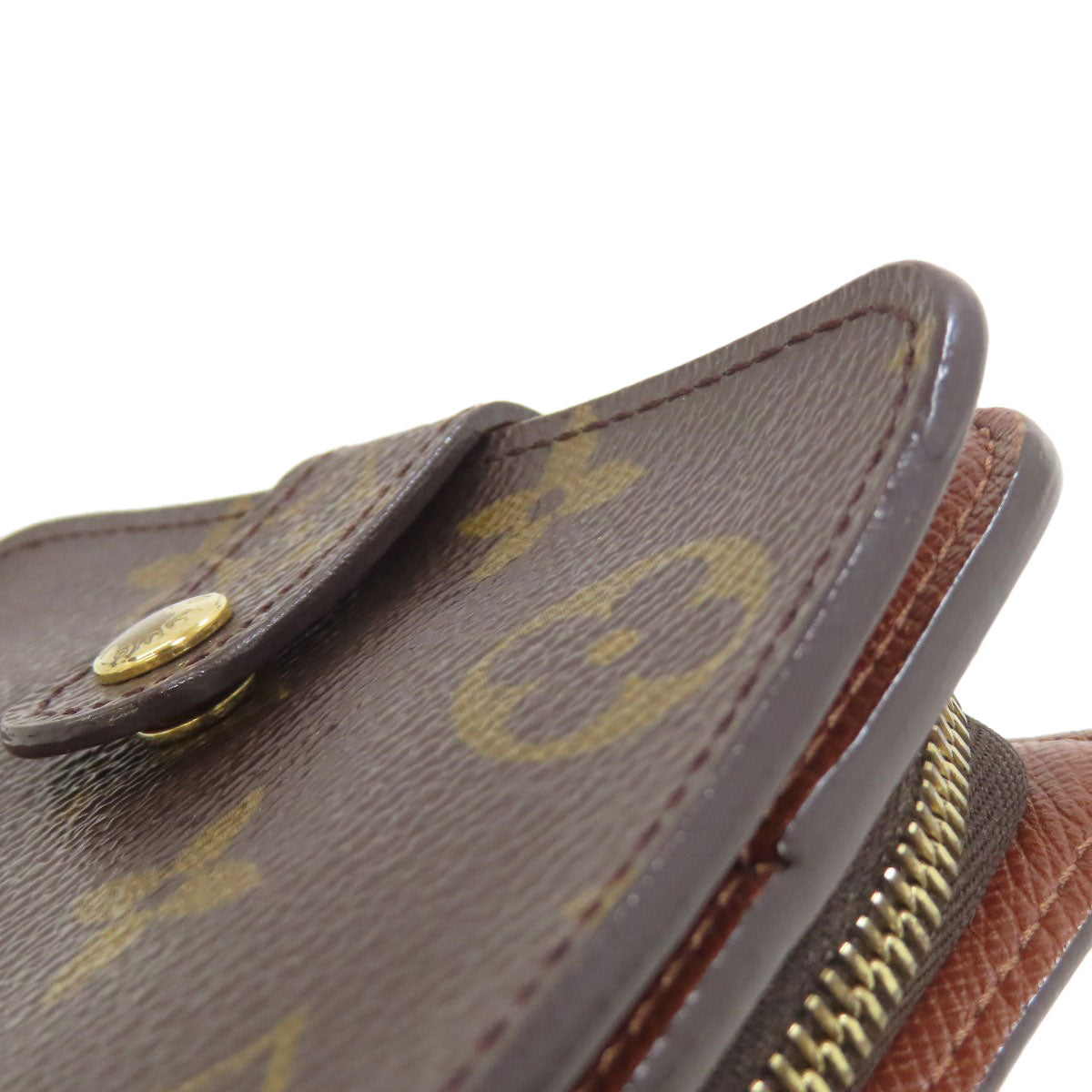 LOUIS VUITTON ルイヴィトン M61667 コンパクトジップ 二つ折り財布（小銭入れあり） モノグラムキャンバス レディース 中古