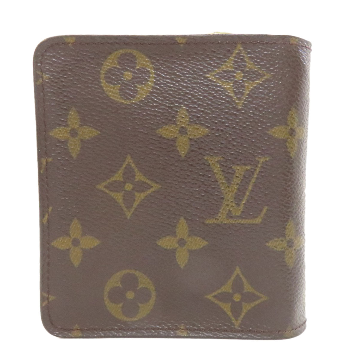 LOUIS VUITTON ルイヴィトン M61667 コンパクトジップ 二つ折り財布（小銭入れあり） モノグラムキャンバス レディース 中古