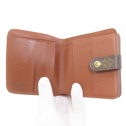 LOUIS VUITTON ルイヴィトン M61667 コンパクトジップ 二つ折り財布（小銭入れあり） モノグラムキャンバス レディース 中古