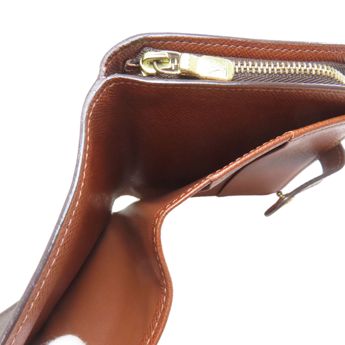 LOUIS VUITTON ルイヴィトン M61667 コンパクトジップ 二つ折り財布（小銭入れあり） モノグラムキャンバス レディース 中古