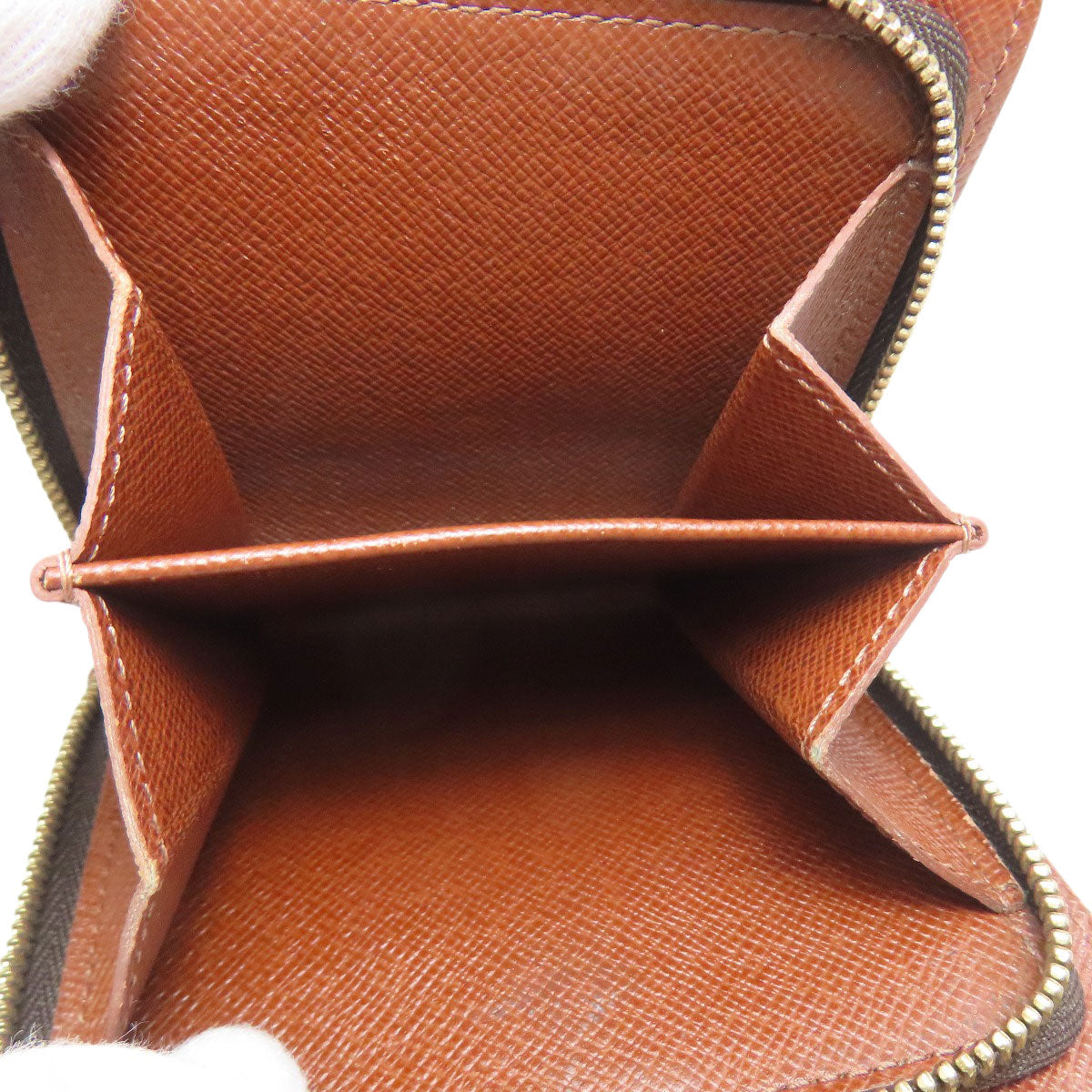 LOUIS VUITTON ルイヴィトン M61667 コンパクトジップ 二つ折り財布（小銭入れあり） モノグラムキャンバス レディース 中古