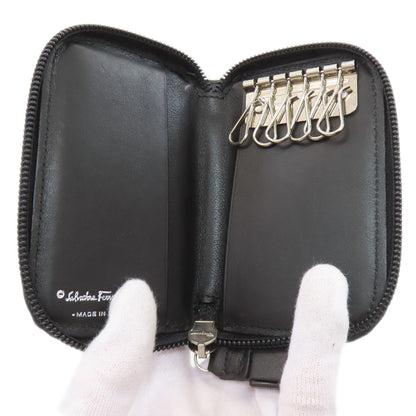 Salvatore Ferragamo サルヴァトーレフェラガモ ロゴ キーケース カーフ レディース 中古