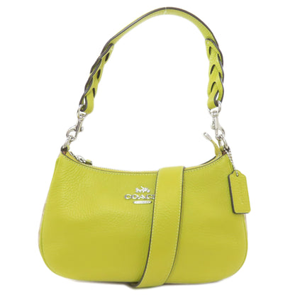 COACH コーチ CJ590 テリ シグネチャー 2WAY ハンドバッグ レザー レディース 中古