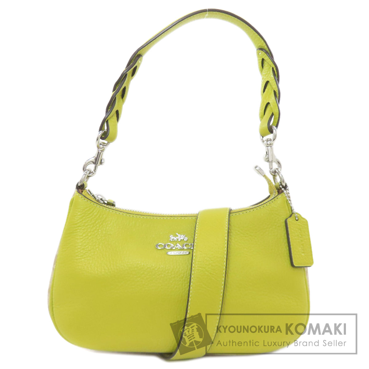 COACH コーチ CJ590 テリ シグネチャー 2WAY ハンドバッグ レザー レディース 中古