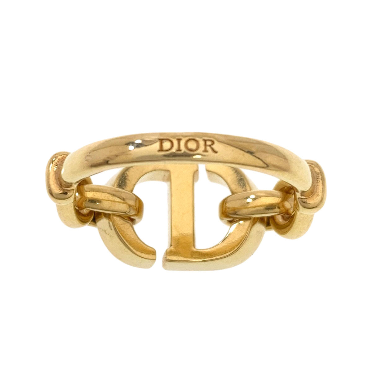 CHRISTIAN DIOR クリスチャンディオール 30 モンテーニュ CDロゴ リング・指輪 金属製 レディース 中古