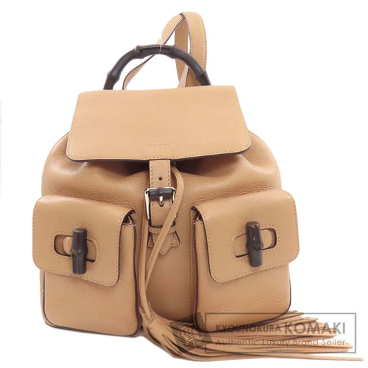 GUCCI グッチ 370833 バンブー フリンジ リュック・デイパック カーフ レディース 中古