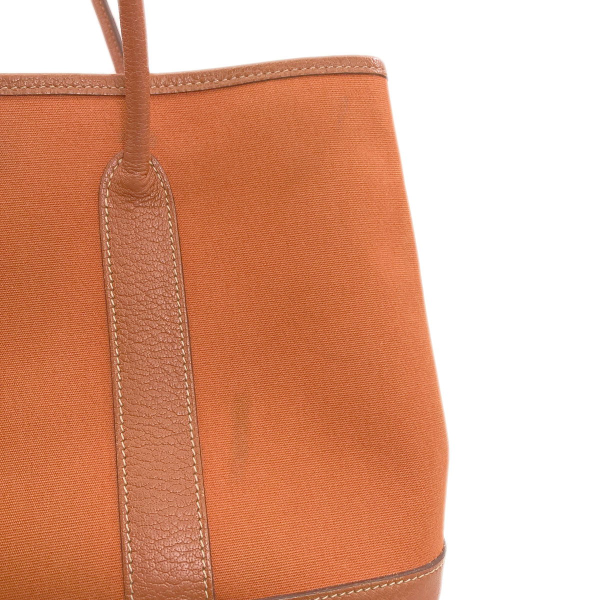 HERMES エルメス ガーデンパーティTPM シルバー金具 ハンドバッグ トワルオフィシェ レディース 中古