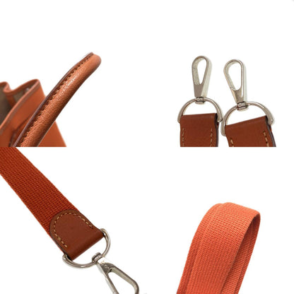 HERMES エルメス ガーデンパーティTPM シルバー金具 ハンドバッグ トワルオフィシェ レディース 中古