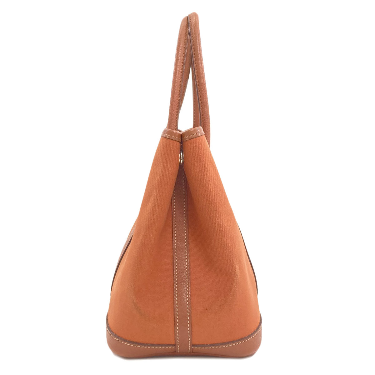 HERMES エルメス ガーデンパーティTPM シルバー金具 ハンドバッグ トワルオフィシェ レディース 中古
