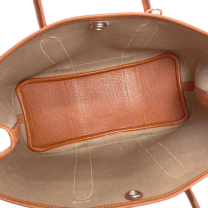 HERMES エルメス ガーデンパーティTPM シルバー金具 ハンドバッグ トワルオフィシェ レディース 中古