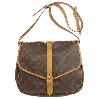 LOUIS VUITTON ルイヴィトン M42254 ソミュール35 ショルダーバッグ モノグラムキャンバス レディース 中古